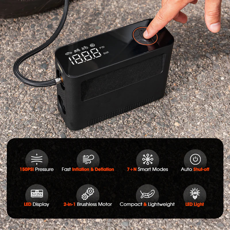 Load image into Gallery viewer, Quest Outdoors Express Air Shelter SUP Pump Tyre Inflator