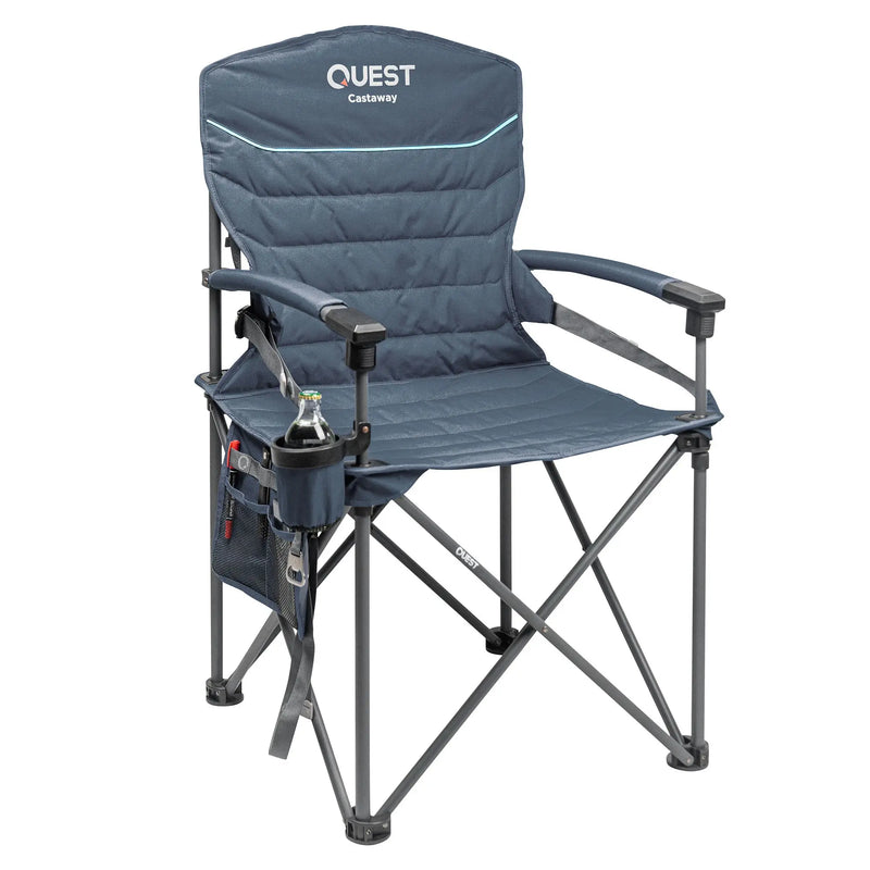 Load image into Gallery viewer, Castaway Hard Arm Camp Chair - Midnight