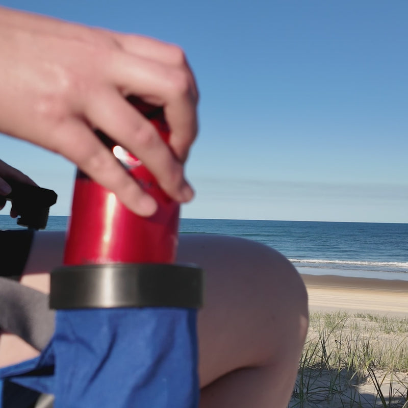 Load and play video in Gallery viewer, Castaway Hard Arm Camp Chair - Midnight Navy
