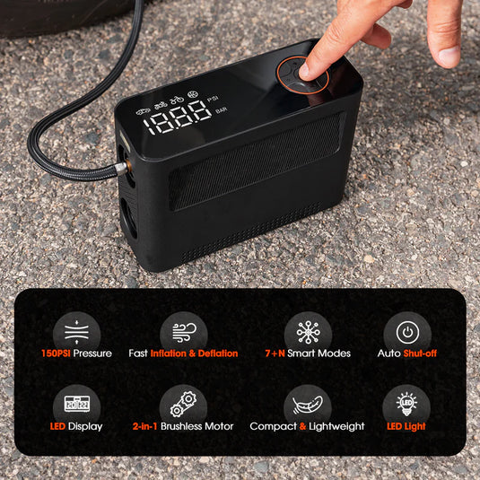 Quest Outdoors Express Air Shelter SUP Pump Tyre Inflator