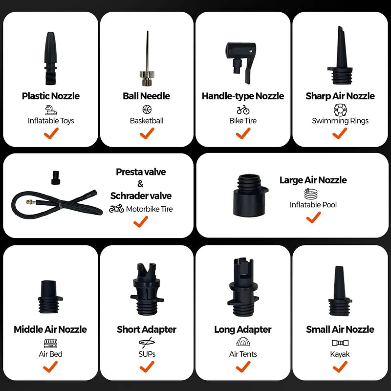 Load image into Gallery viewer, Quest Outdoors Express Air Shelter SUP Pump Tyre Inflator
