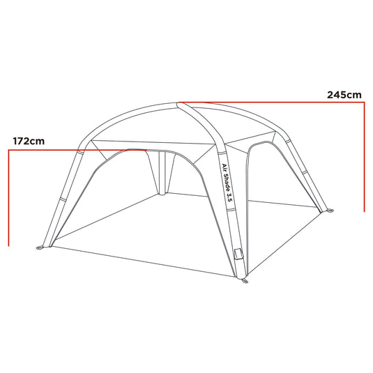 Quest Outdoors Air Shade 3.5 Heights