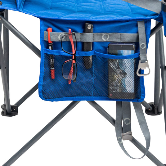 Quest Big Mutha Quad Chair Regal Blue Side Pocket