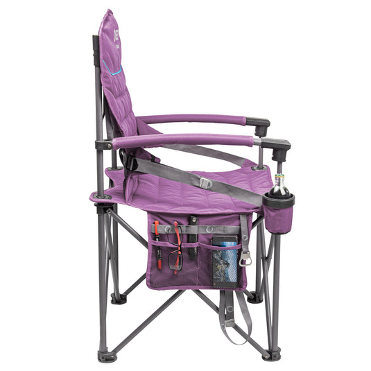 Castaway Hard Arm Camp Chair - Purple