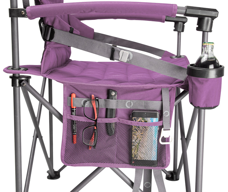 Load image into Gallery viewer, Castaway Hard Arm Camp Chair - Purple
