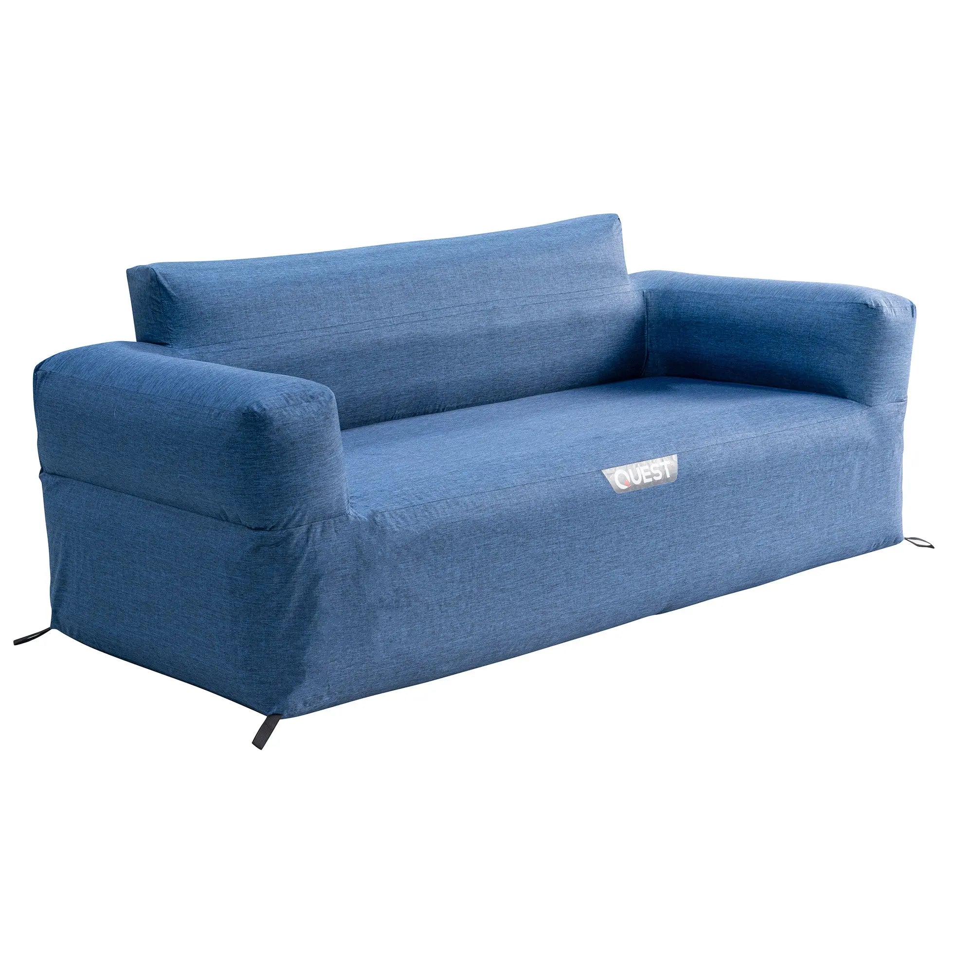 Quest Air Sofa 3 Seater Navy Inflatable Outdoor Lounge Quest