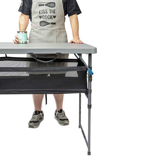 Quest Outdoors Camp Table 6 Kitchen Bench height