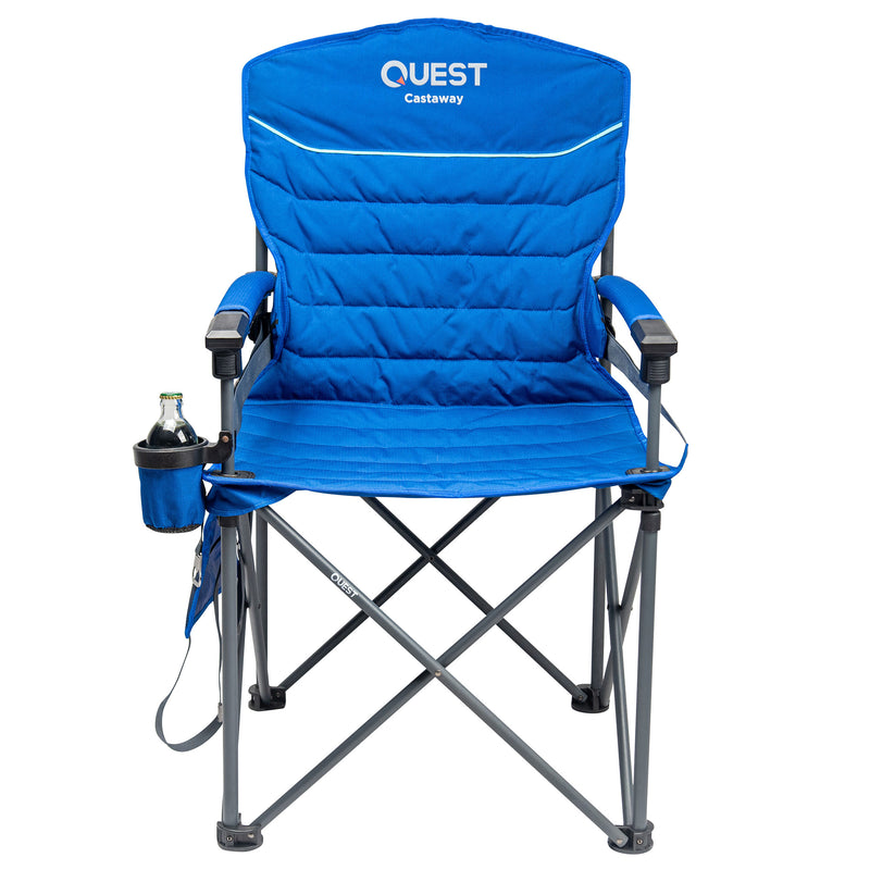 Load image into Gallery viewer, Castaway Hard Arm Camp Chair - Regal Blue
