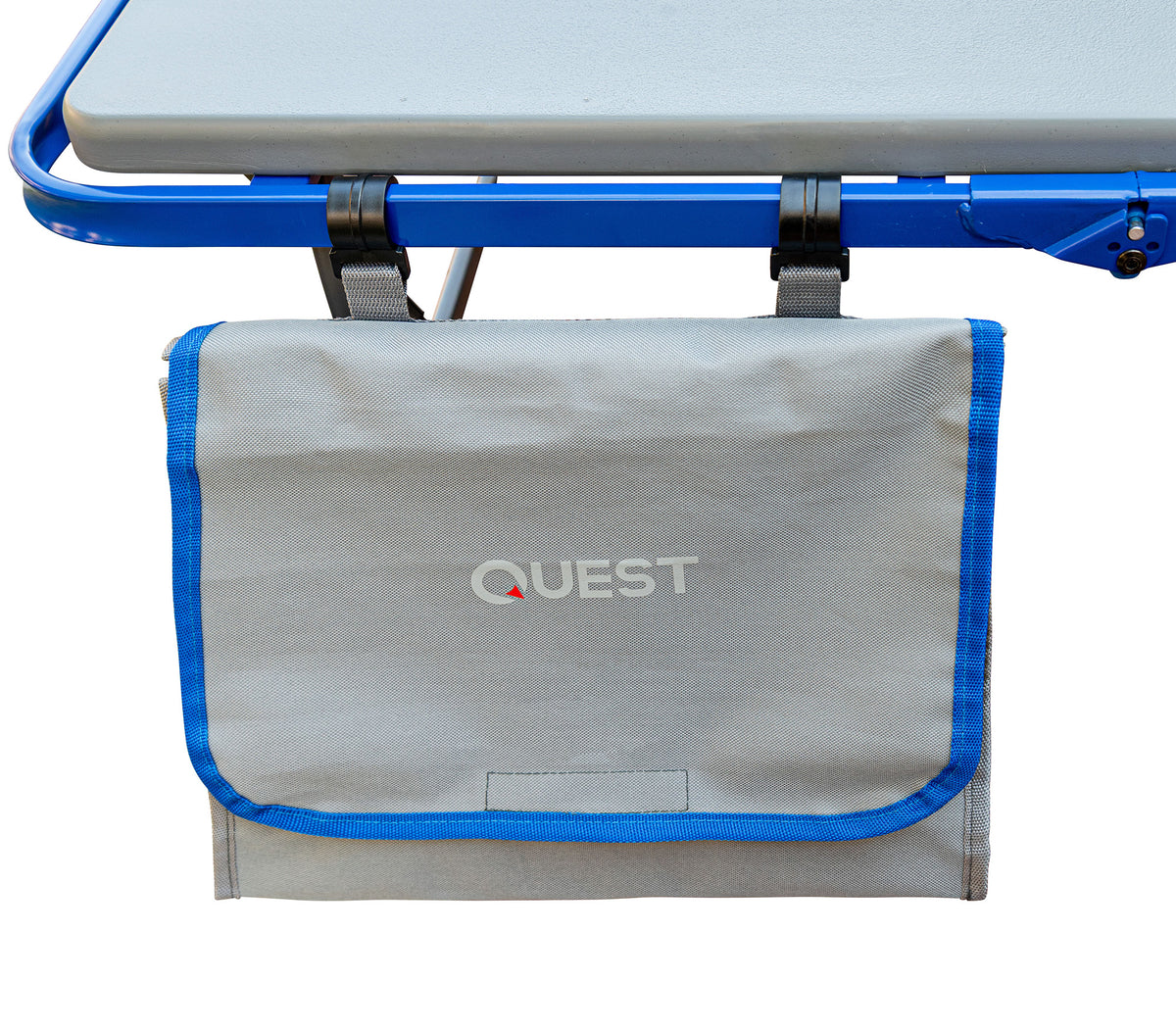 Quest Outdoors Swag and Mattress Platform organiser kit under shelf and boot bag pocket storage