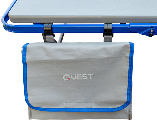 Quest Outdoors Swag and Mattress Platform organiser kit under shelf and boot bag pocket storage