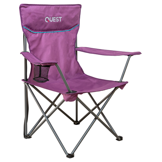 Quest Wide Back Quad Chair Purple