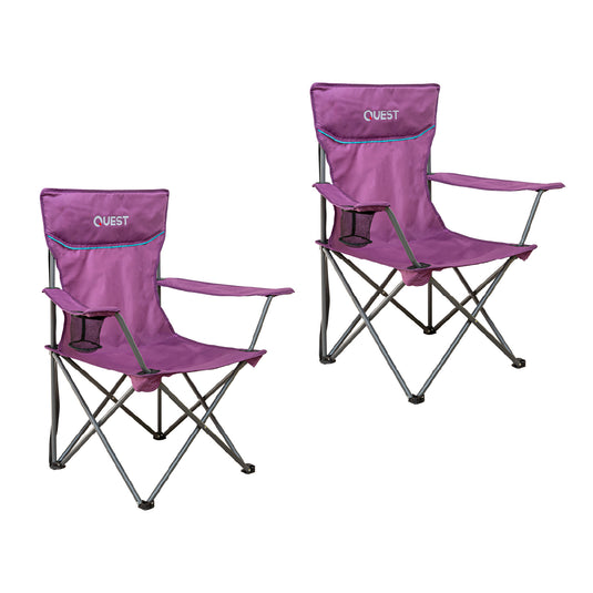 Quest Wide Back Quad Chair Purple