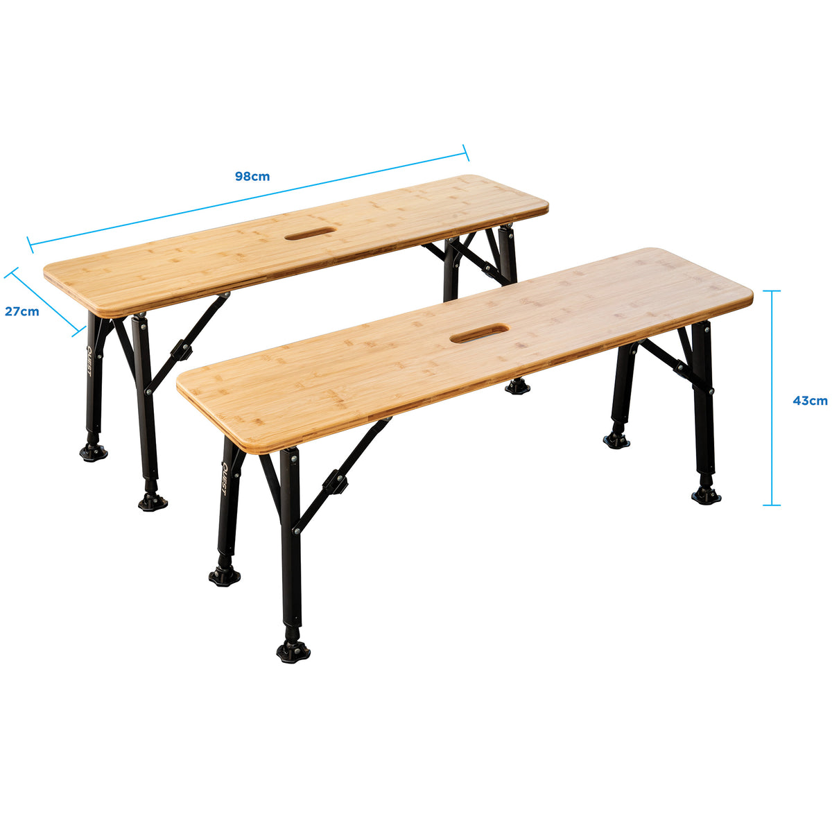 Bamboo Bench Set Twin Pack