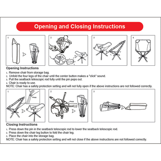 Quest Vapour chair set up folding instructions