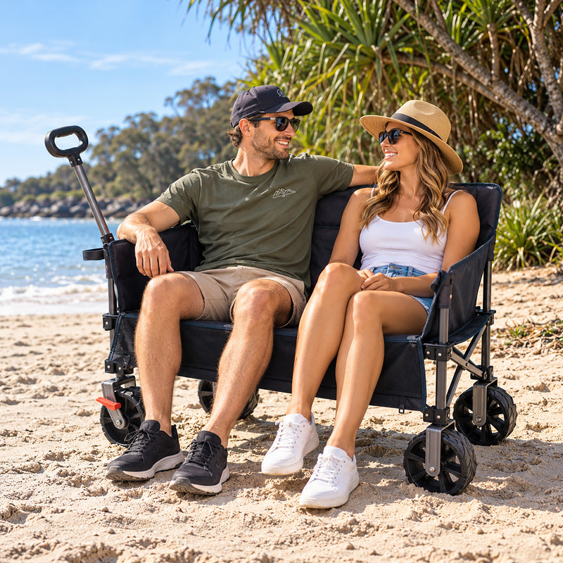 Load image into Gallery viewer, Quest Outdoors Seat Cart Wagon 
