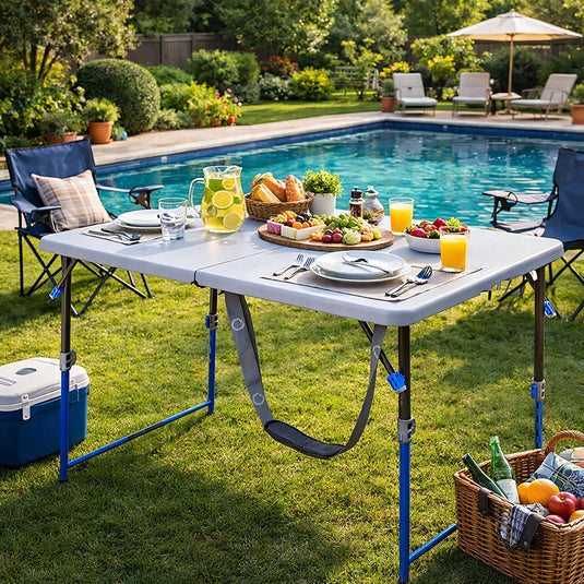 Versalite Extra Wide table by the pool
