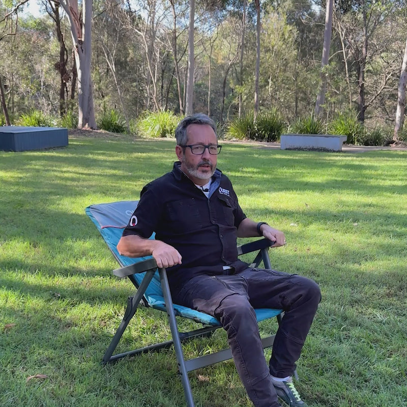 Load and play video in Gallery viewer, Loafer Jumbo Reclining Camp Chair
