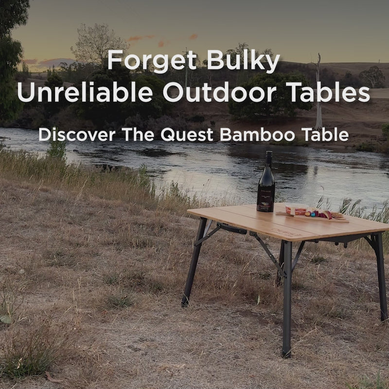 Load and play video in Gallery viewer, Bamboo Camp Table - Medium
